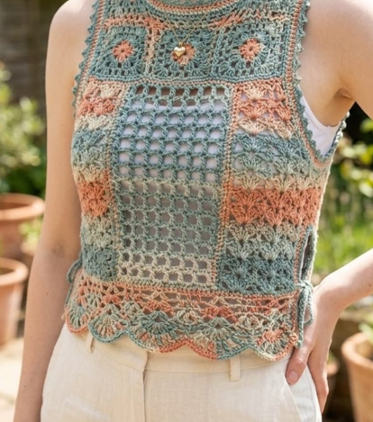 Crochet Patchwork Top